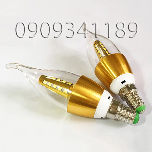 [HCM]COMBO 2 Bóng đèn led nến 5W- ánh sáng Vàng E14