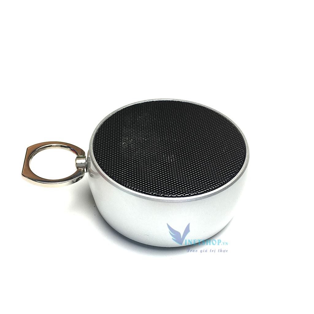 Loa bluetooth mini gutek bs02 vỏ kim loại, âm thanh hay, có móc treo tiện lợi -dc3760