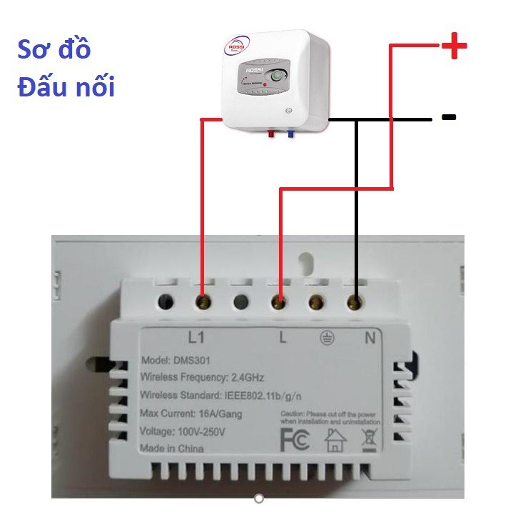 Công tắc cảm ứng wifi công suất lớn 16A