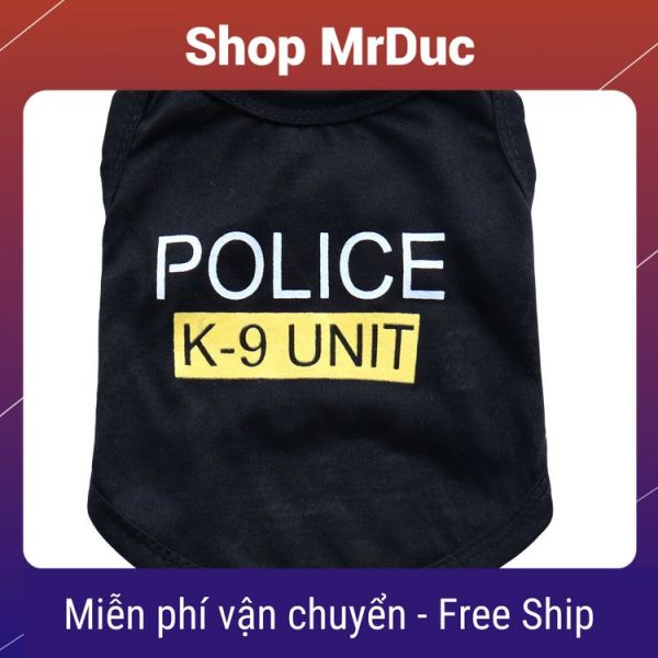 Áo cho thú cưng họa tiết police k9 DTK3645425 - Shop MrDuc
