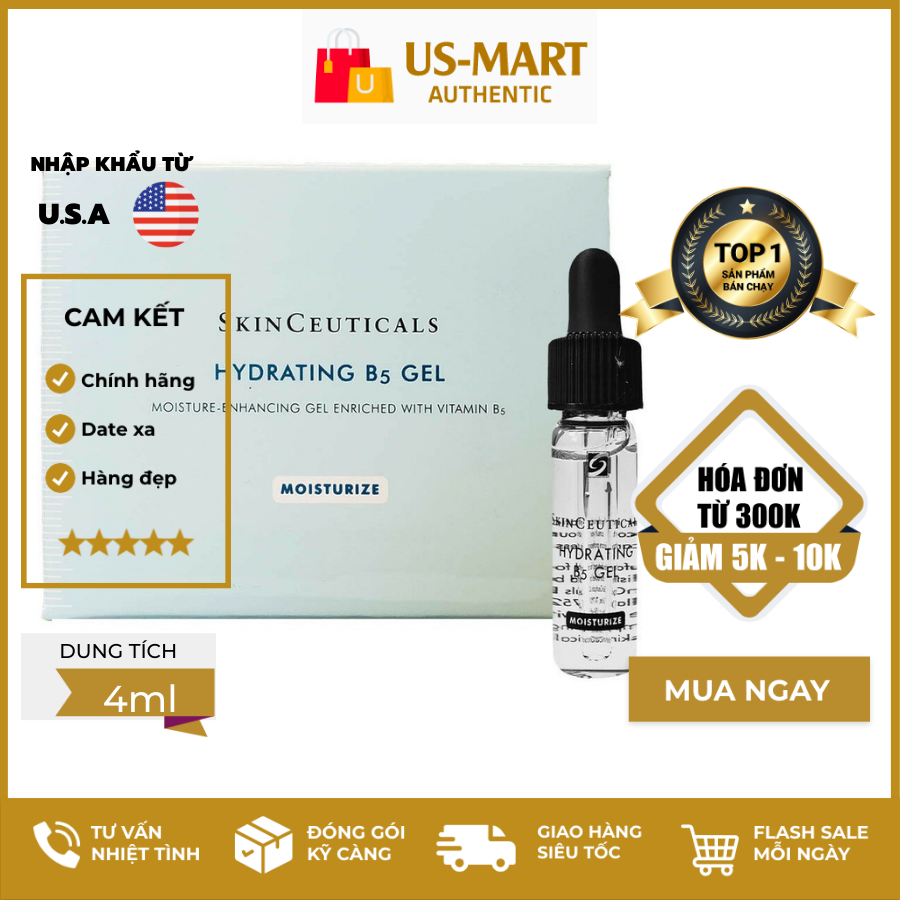 [HCM]SERUM HYDRATING SKINCEUTICALS B5 mini bản Mỹ