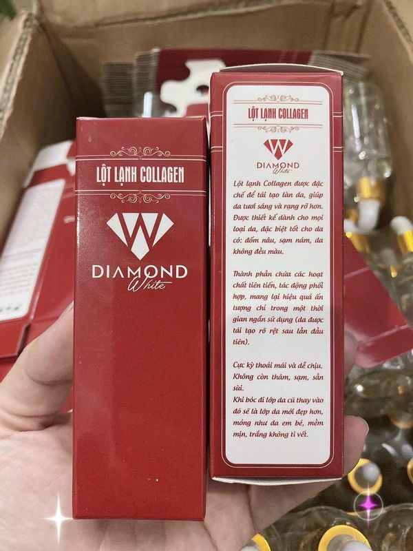 Nước Lột Thay Da Collagen Diamond White Trắng Da Ko hôi ko đau rát