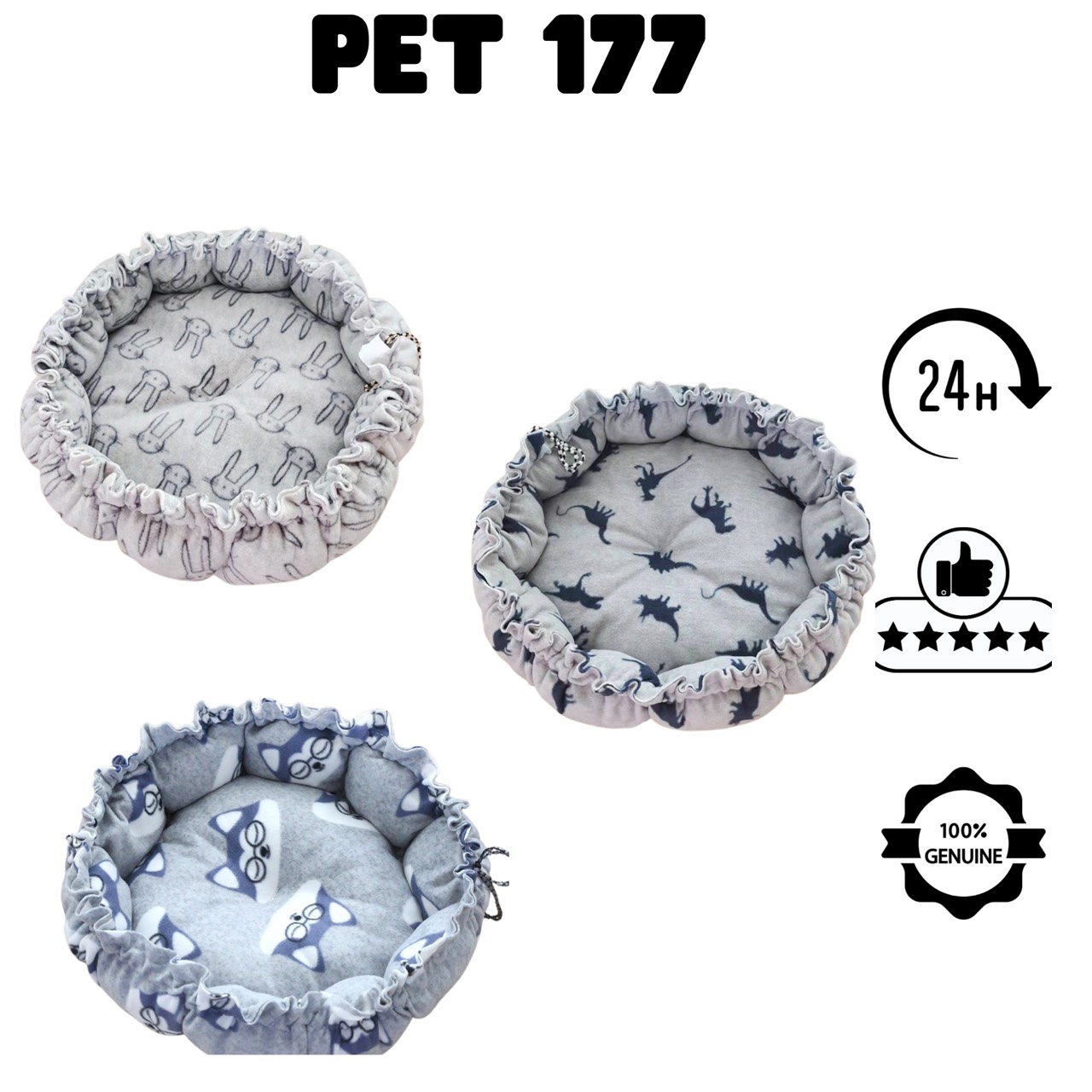 đệm mặt cười cho chó mèo 60cm 8kg