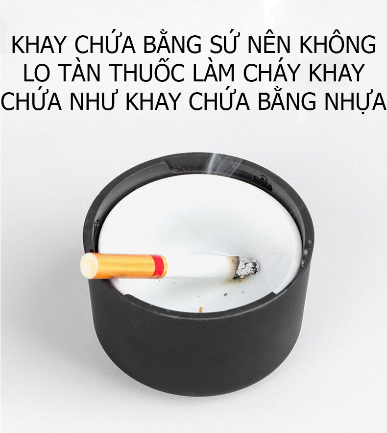Premium led ashtray for easy night use