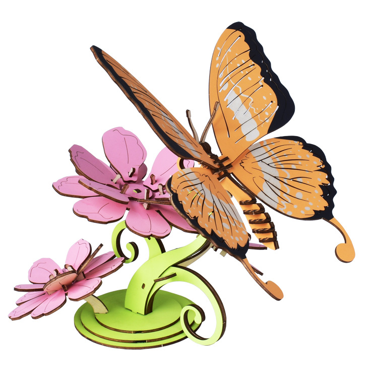 Mô hình lắp ráp 3D gỗ mô hình The Butterfly