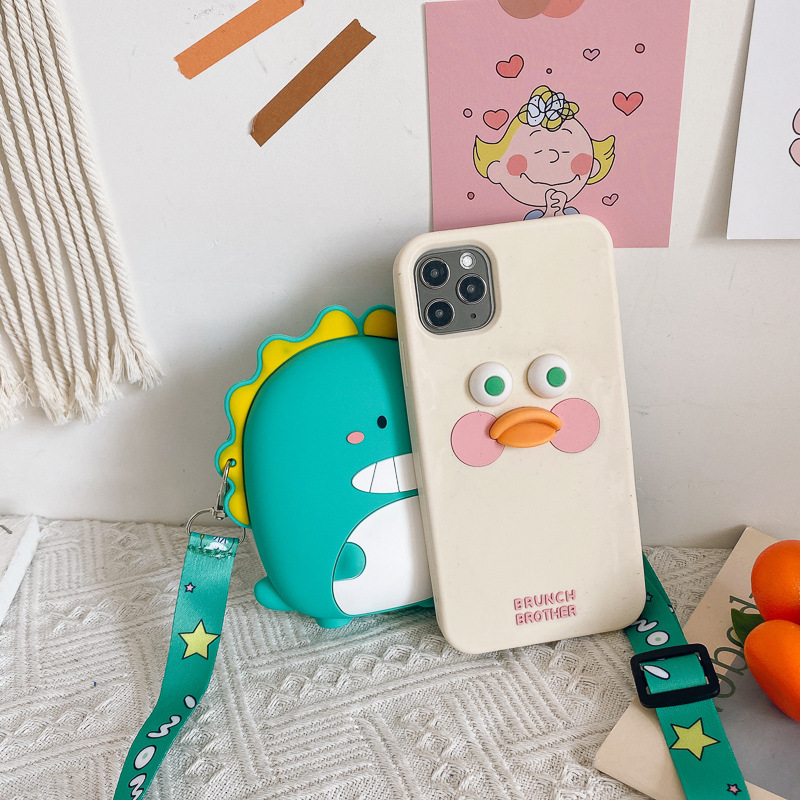 Túi Đeo Chéo Khủng Long Cute Đựng Lì Xì Cho Bé