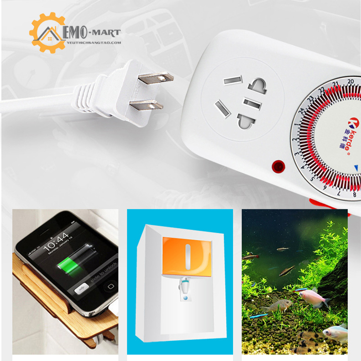 Ổ cắm hẹn giờ lập trình cơ Kerde TW-E05