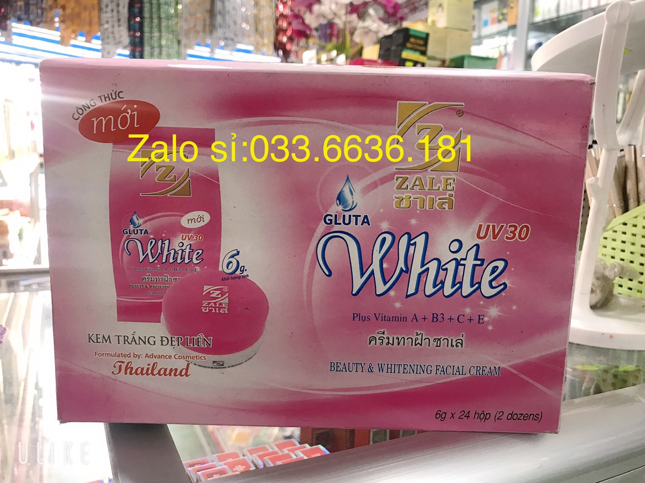 1 lố 24 hộp kem zale  hồng hủ  6g