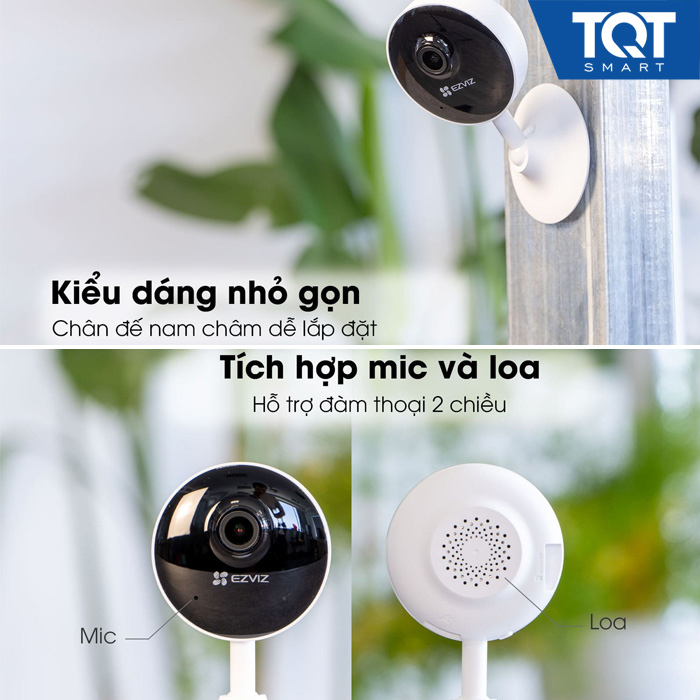 [HOÀN TIỀN] Camera IP/Wifi Ezviz C1C-B 2MP - Cảnh Báo Tức Thời,Trò Chuyện Hai Chiều, Thu Phóng Tối Đa Tám Lần - TQT SMART