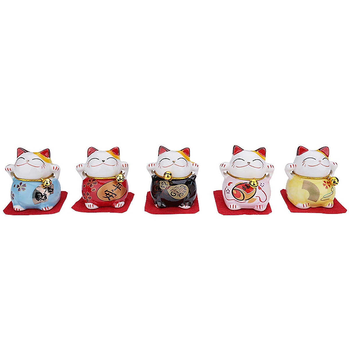 Bộ mèo thần tài mini may mắn tài tộc