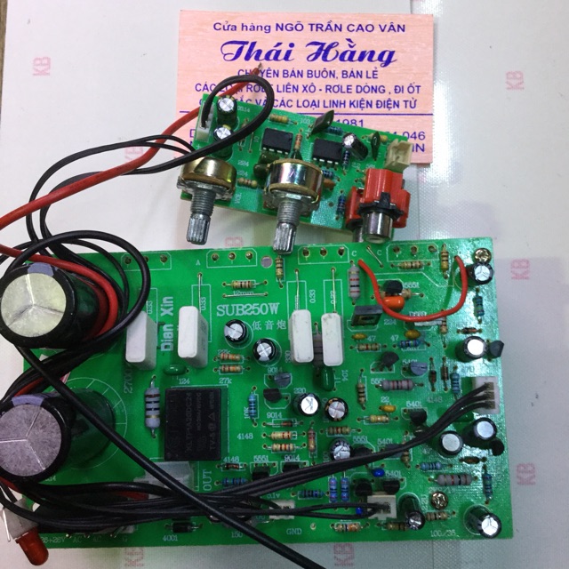 MẠCH LỌC SUB AMPLI 250 W GIÁ CHO 1 MẠCH