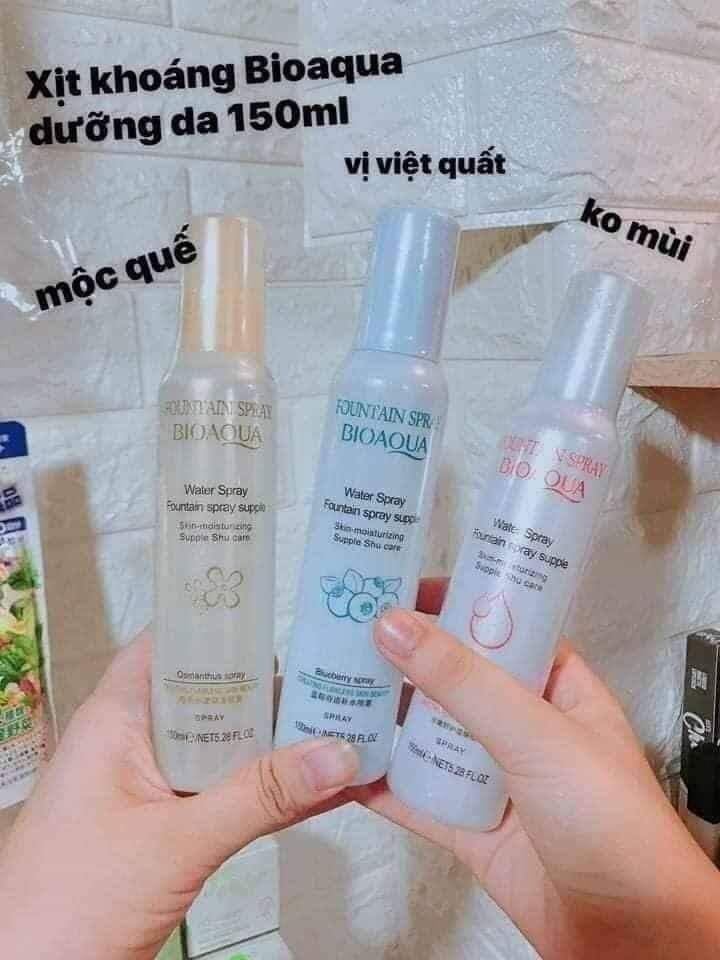 Xịt khoáng Bioaqua mát da cấp ẩm 150 ml