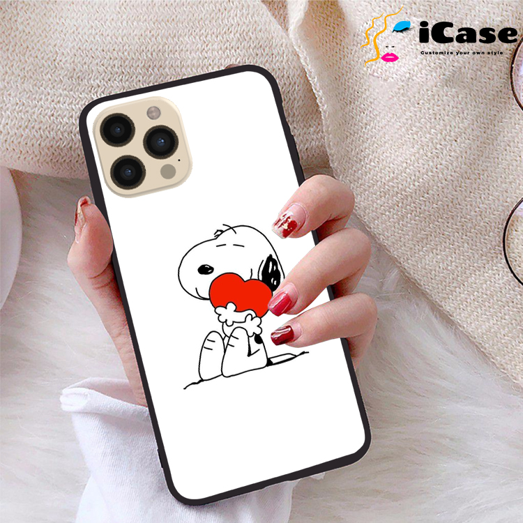 Ốp lưng iPhone 12 Pro Max viền dẻo TPU BST Snopy
