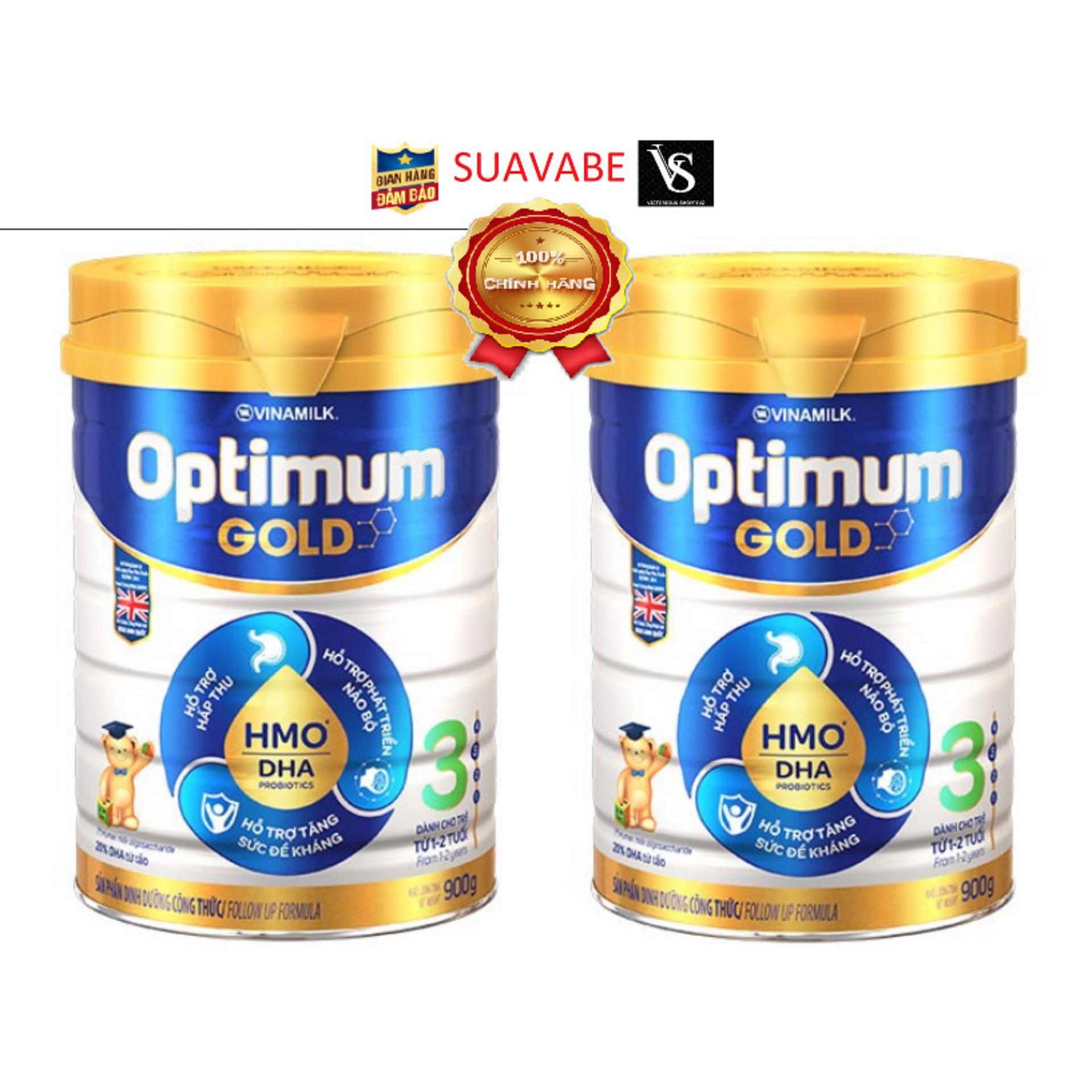 Bộ 2 sữa bột Dielac Optimum Gold Step 3 900g