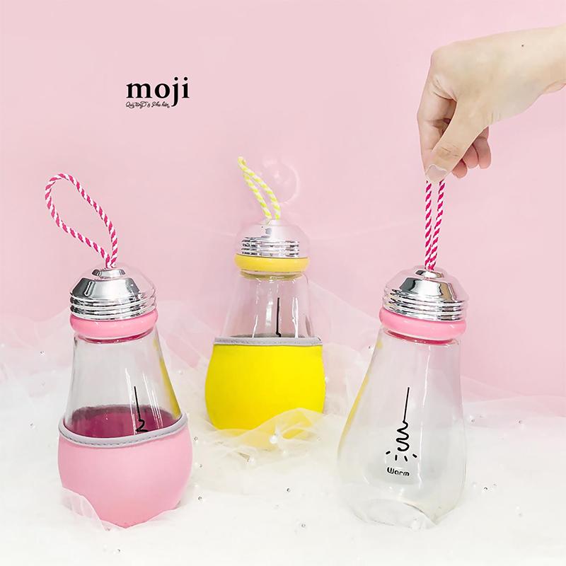 [HCM]Bình thủy tinh hình bóng đèn 450ml DH7755