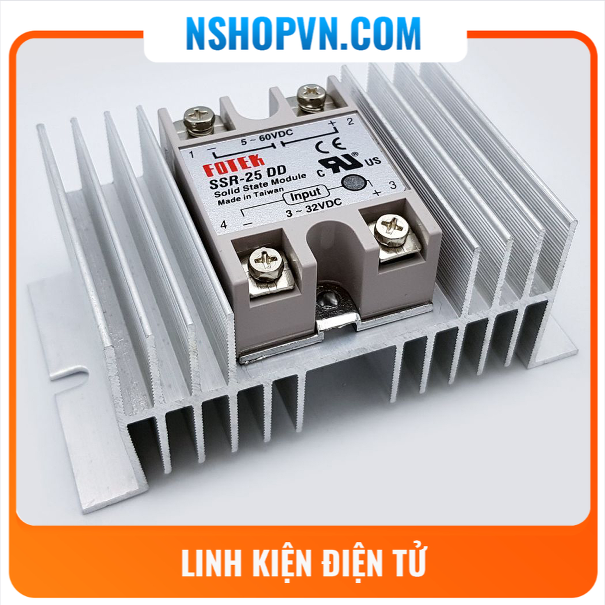 Đế nhôm tản nhiệt Relay rắn SSR