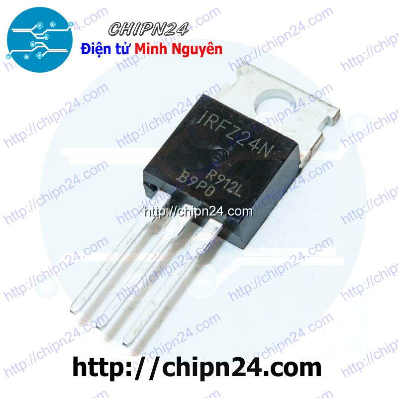 [2 con] (KT1) Mosfet IRFZ24 TO-220 17A 55V Kênh N (IRFZ24N FZ24Z24 FZ24)