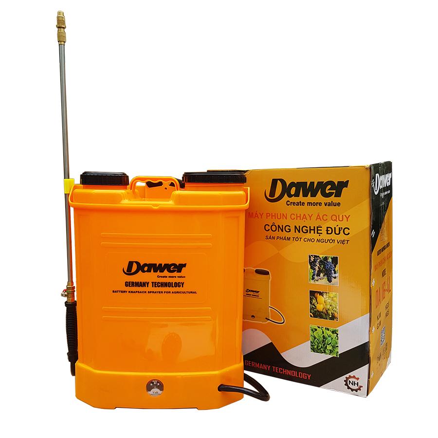 [HCM]Bình xịt điện 16 lít Dawer (12v-8ah)