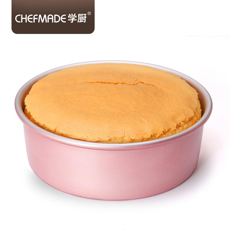 Chefmade Chef Made Hoa Hồng Vàng 6-Inch Dương Cực CHIFFON/Miếng Bọt Biển/Thiên Thần Khuôn Bánh Nướng Bộ Tạo Khuôn Hình