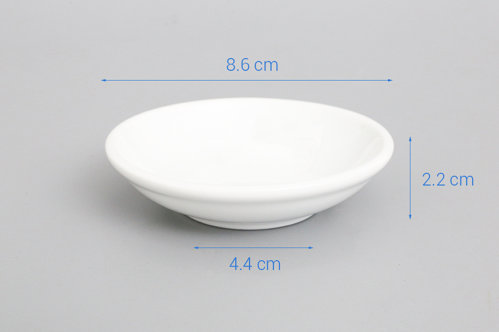 [HCM]Dĩa chấm sứ 8.6 cm Chuan Kuo CK03 TAML145