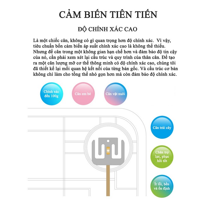 Cân Điện Tử Thông Minh Đo Cân Nặng, BMI, Lượng Nước