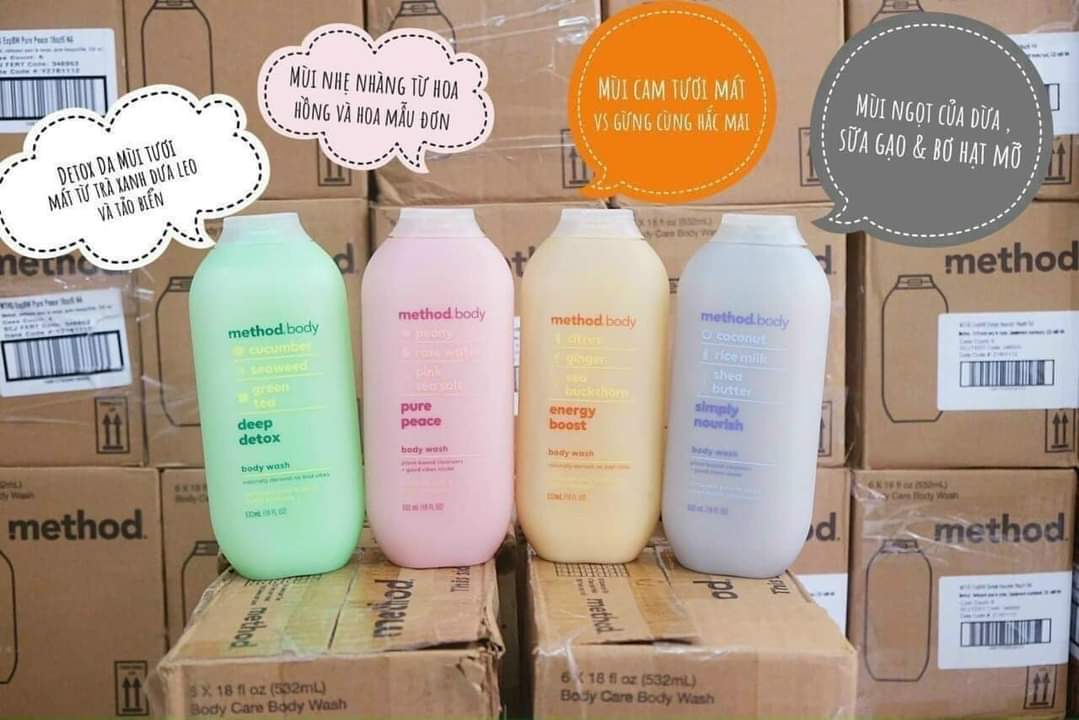 Sữa Tắm Method Body Úc 532ml