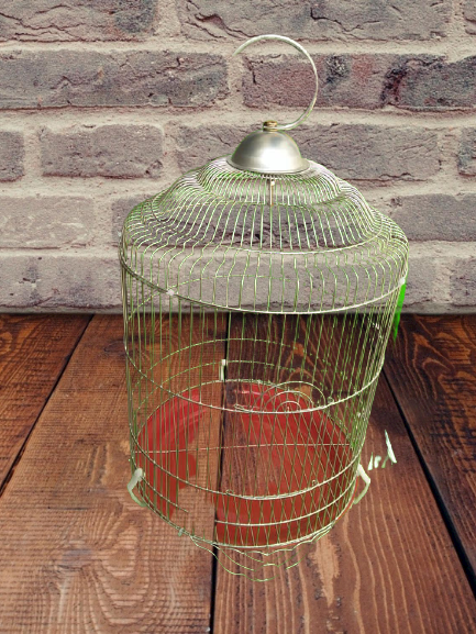 Lồng tròn nuôi chim sâu (  25x 33 cm )