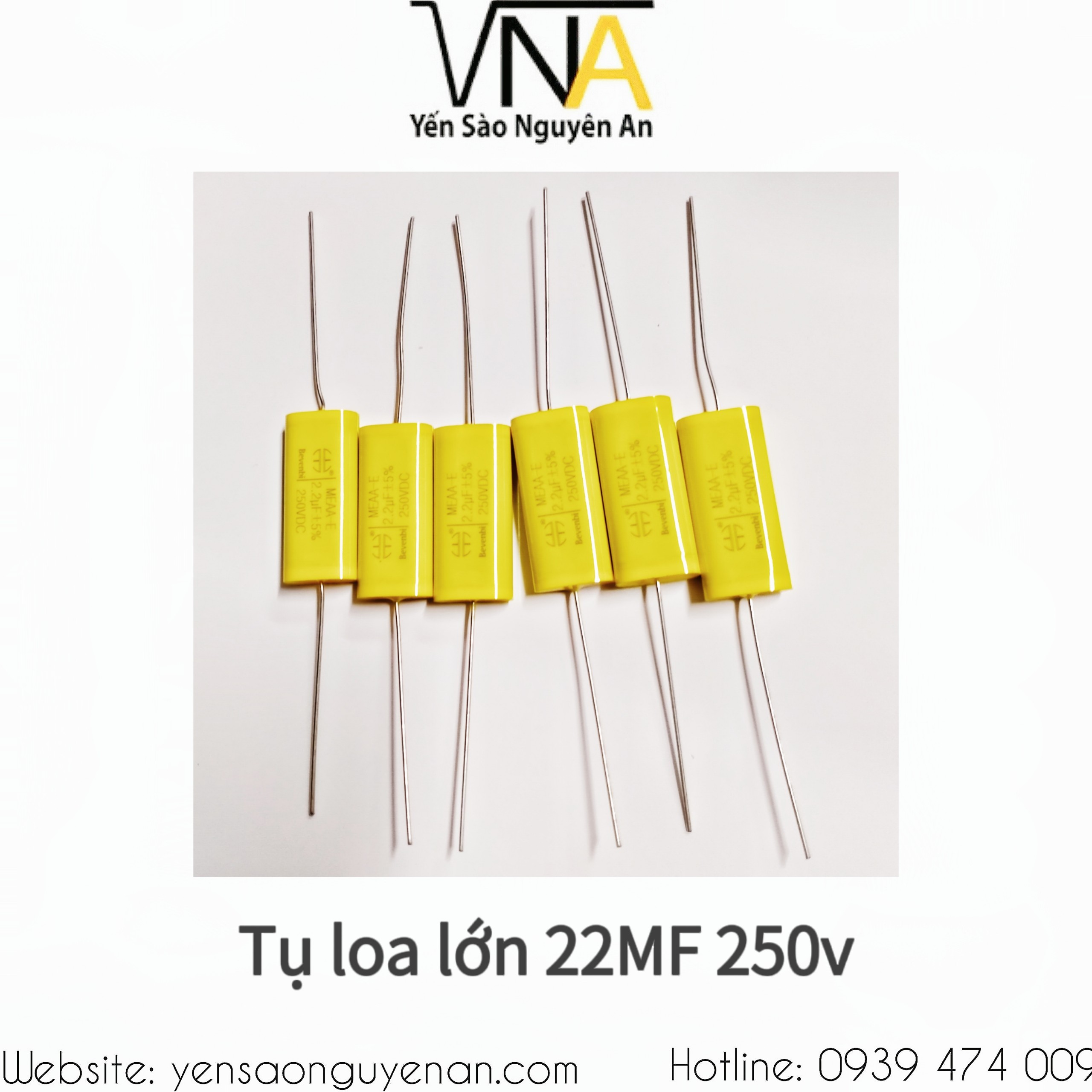 Tụ Loa 2.2MF 250VDC/4.7uF