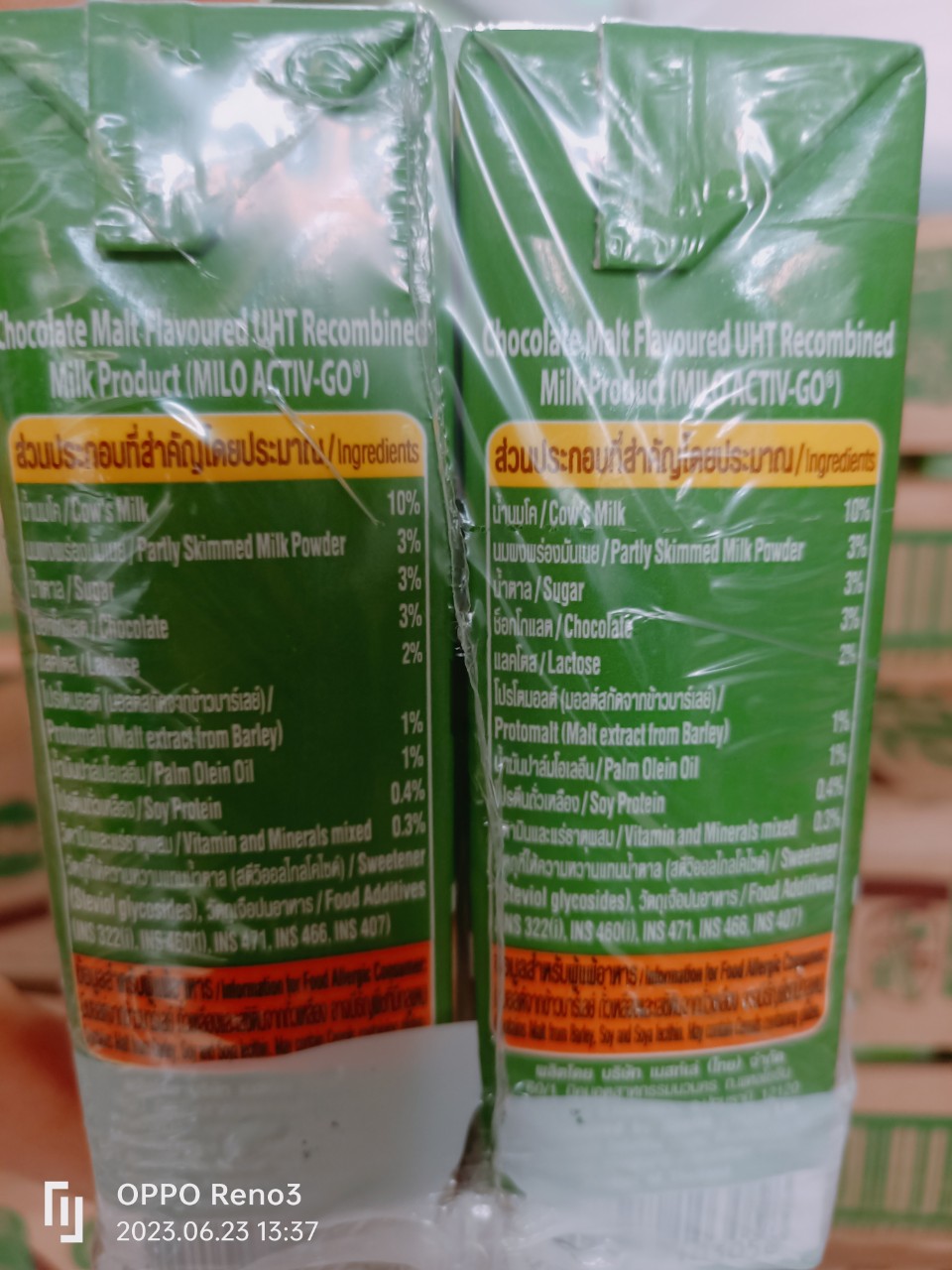Sữa Milo Thái thùng 48 hộp 180ml