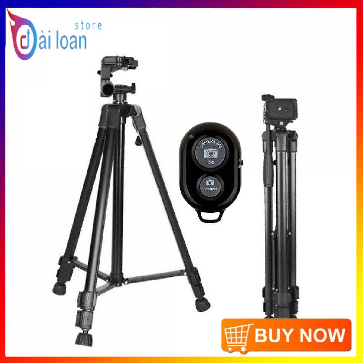 >> SO SÁNH GIÁ REMOTE CHỤP ẢNH BLUETOOTH CHO ĐIỆN THOẠI - HÀNG NHẬP KHẨU | Shopee Lazada Sendo Tiki | Nên mua ở đâu rẻ nhất 114 Chân đế Tripod cho điện thoại và máy ảnh 3366 cao cấp - Tặng kèm remote Bluetooth - HÀNG NHẬP KHẨU