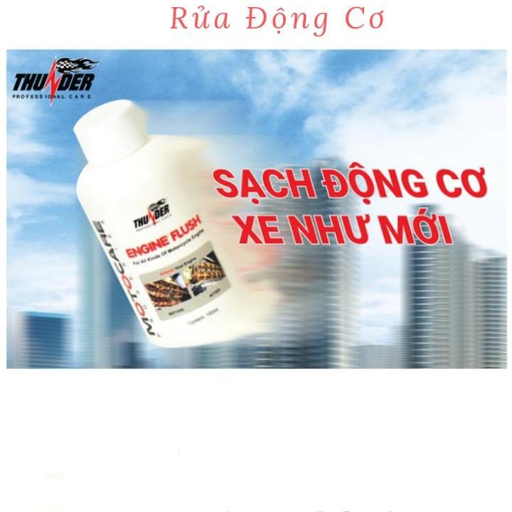 [HCM]Dung dịch súc rửa động cơ xe máy Môtô - THUNDER ENGINE FLUSH