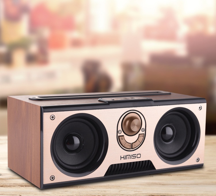 [HCM]Loa Bluetooth Siêu Bass KIMISO KM-7 - Thiết Kế Vân Gỗ Cổ Điển- Có Micro Thẻ Nhớ- Công Suất 20W Âm Thanh Chất Lượng Cao- Sử Dụng 8 Giờ- Có Giá Đỡ Điện Thoại. Bảo Hành 12 Tháng Lỗi 1 Đổi 1.