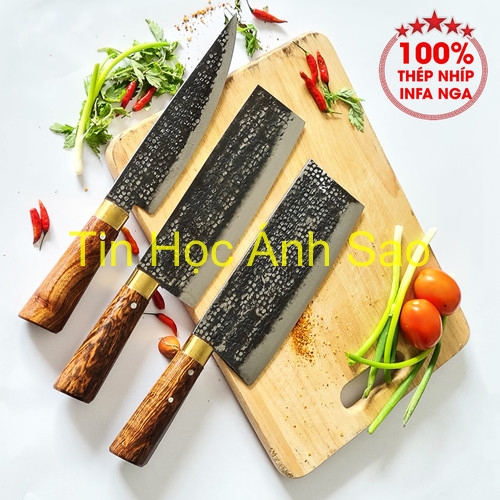 Bộ 04 dao nhà bếp thép nhíp