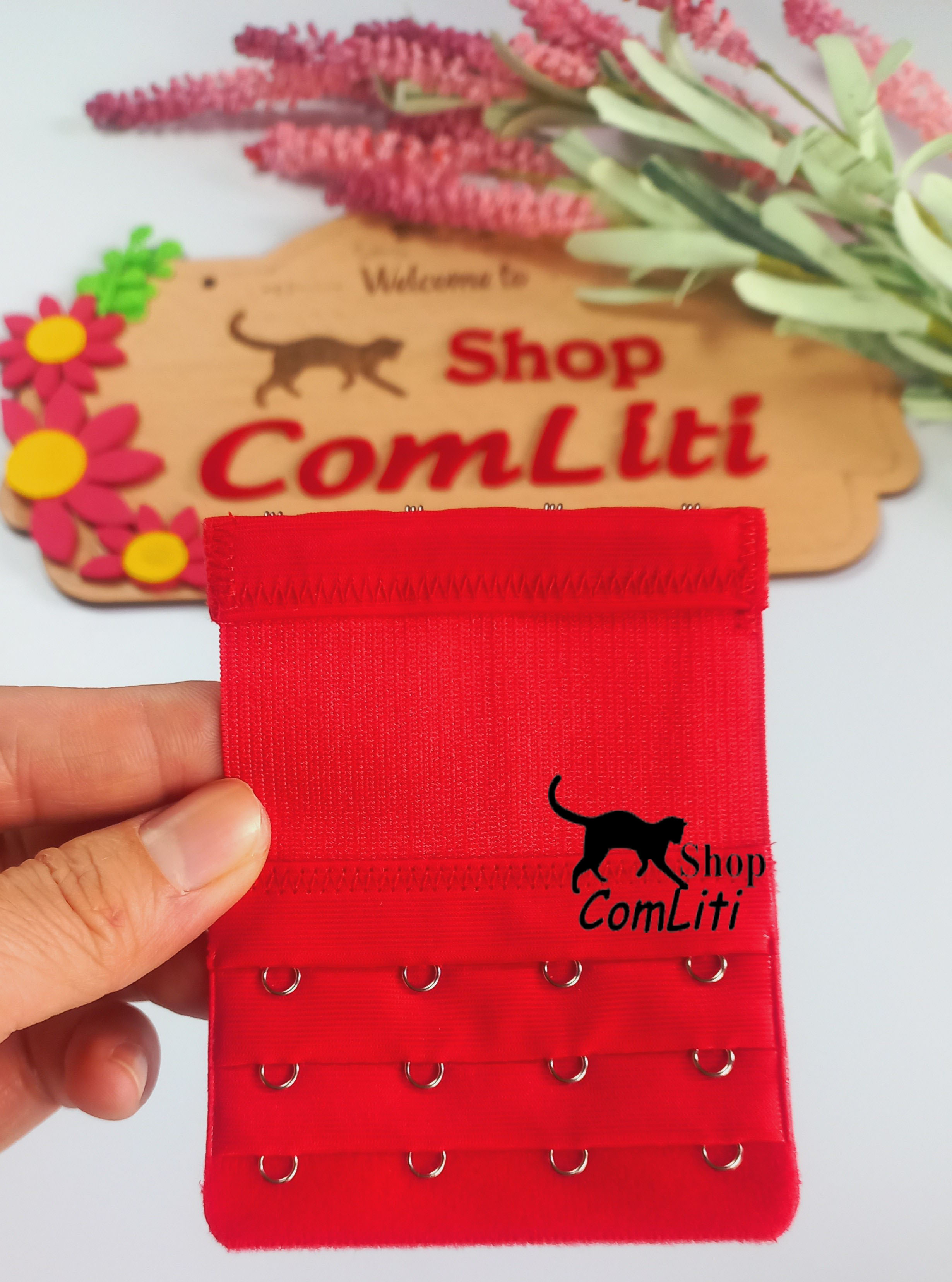 Móc nối áo ngực 4 móc cài có chun miếng nối áo ngực nhiều màu