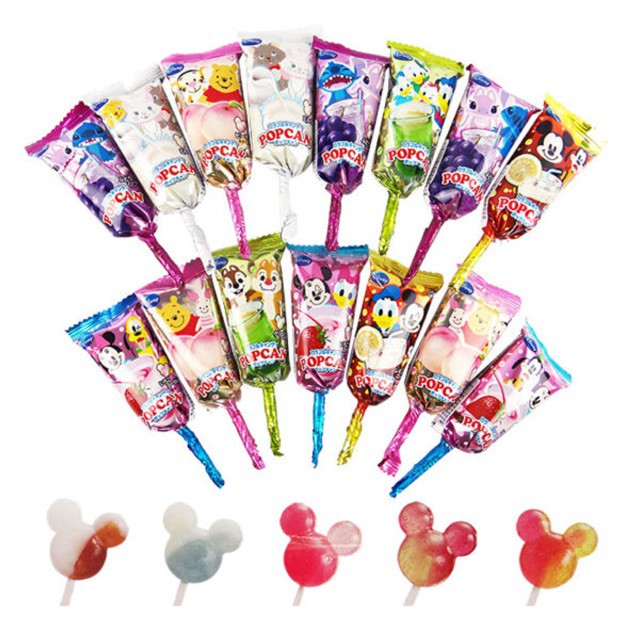 KẸO MÚT POPCAN MICKEY DISNEY GLICO [HSD 9/2023]