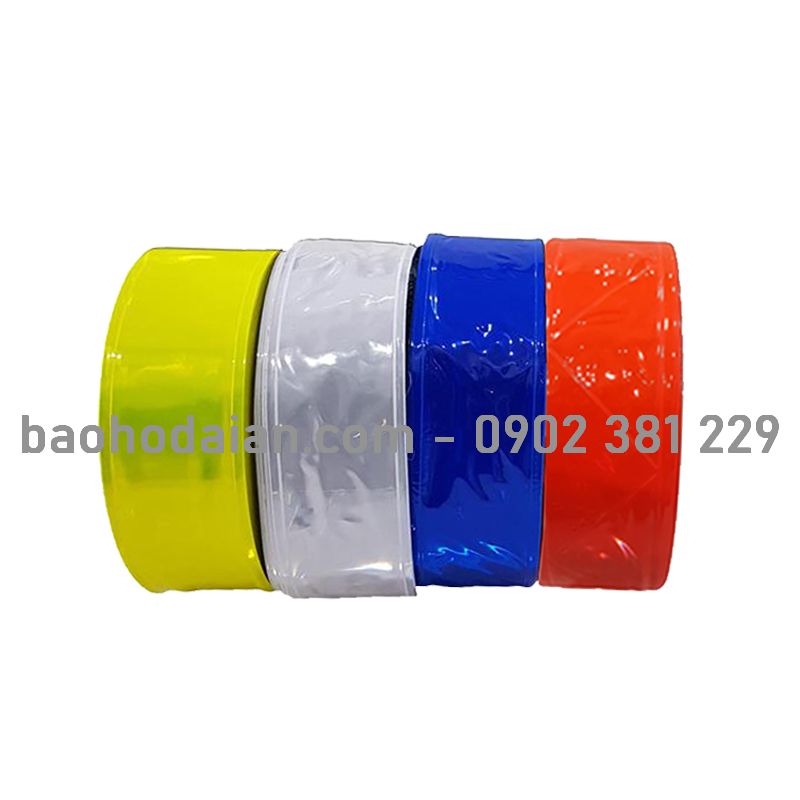 Dây phản quang nhựa trơn bản 5cm*50m - hàng có sẵn 4 màu