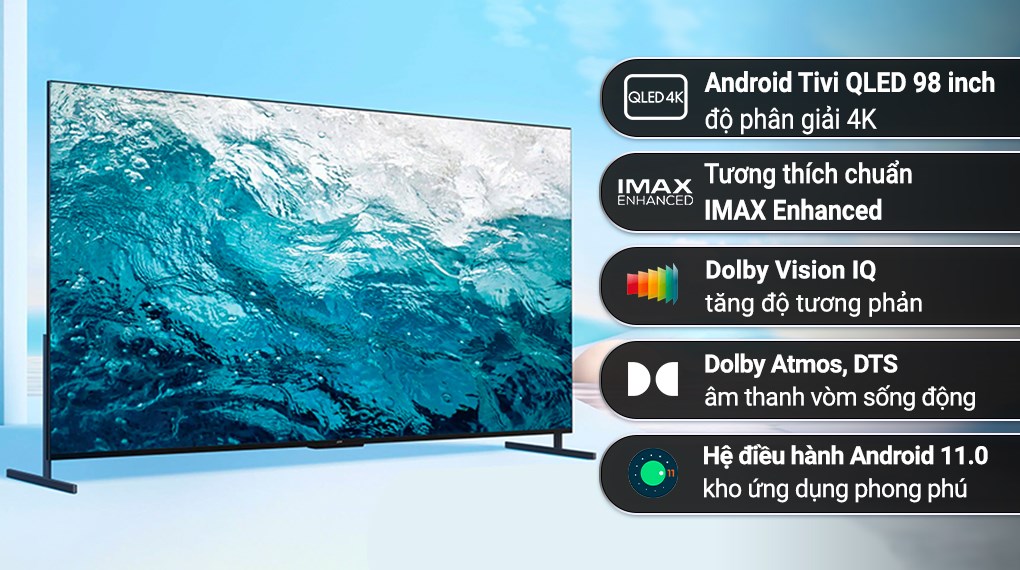 Android Tivi QLED TCL 4K 98 inch 98C735 ( Mới ra mắt 2022)