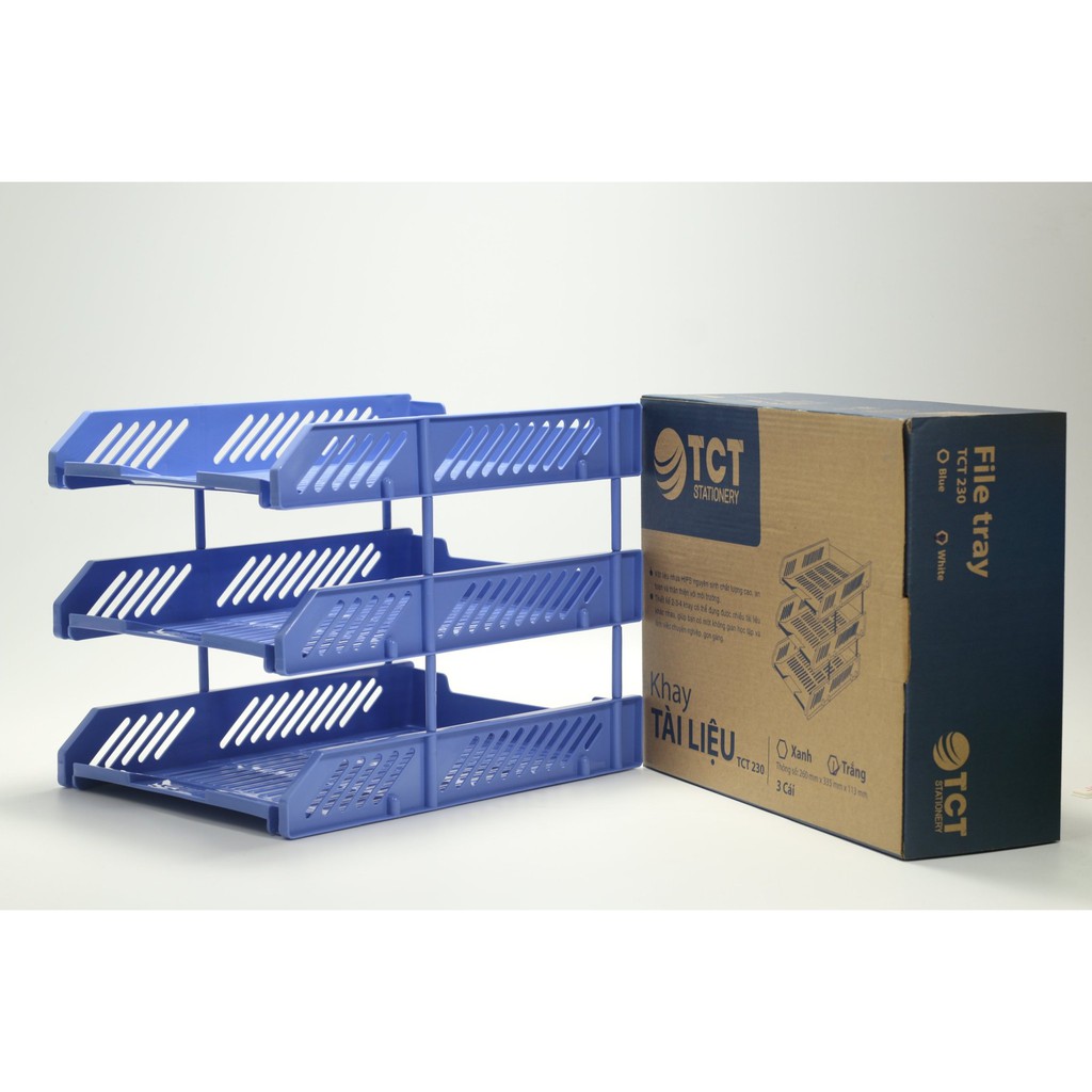 Khay đựng tài liệu nhựa cao cấp TCT- Giá đựng hồ sơ