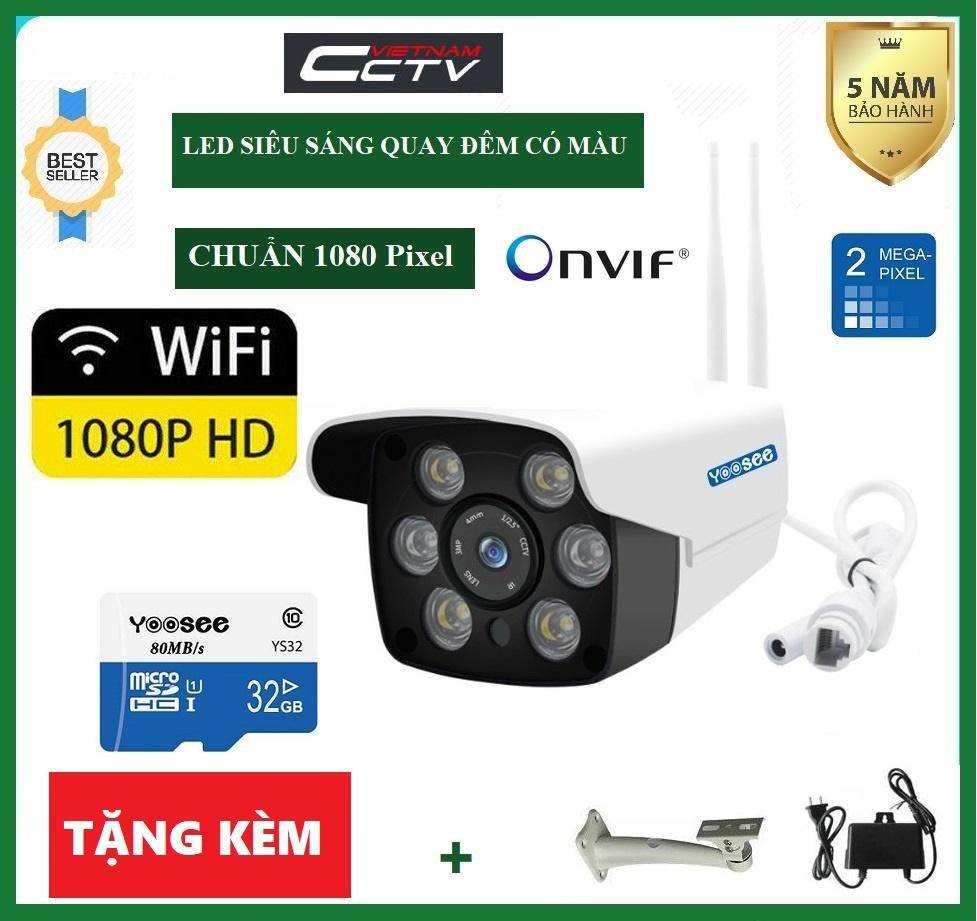 Camera ip yoosee ipw025 2.0 6 led ngoài trời mẫu mới 2019 siêu nét siêu tốc