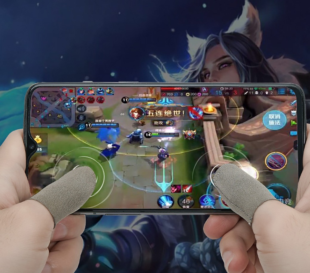 Bao ngón tay chơi game điện thoại bọc ngón tay cảm ứng thoáng khí chống mồ hôi không trầy xước giá rẻ màu ngẫu nhiên