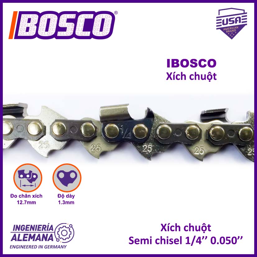 Xích chuột IBOSCO ( dành cho các loại máy bãi)