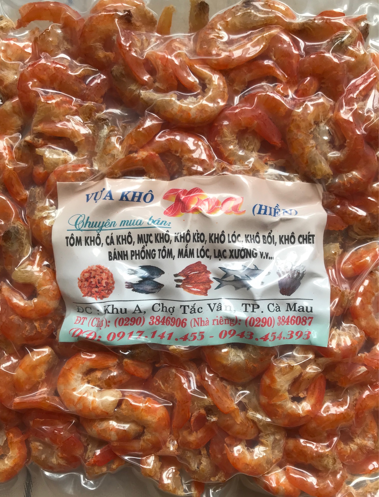 Tôm khô Cà Mau làm từ tôm đất hàng ngon loại 1 (250g)