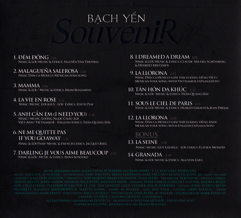 bộ 4 cd nhạc bạch yến (phôi đĩa nhật )