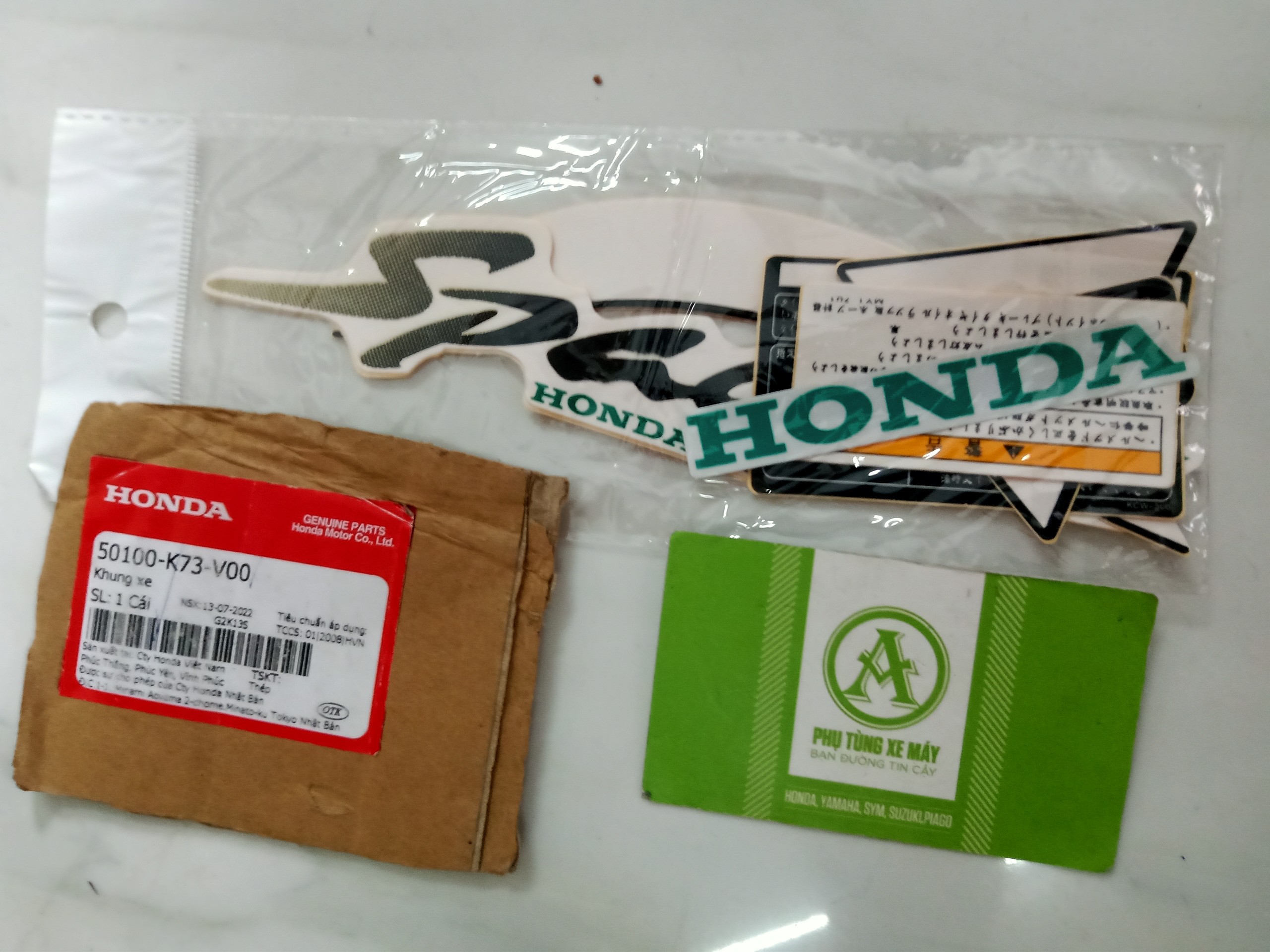 Trọn Bộ Tem Honda Spacy 125 2000 Màu Trắng