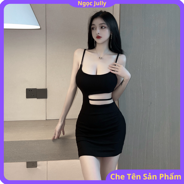 Váy hai dây nữ khoét dây eo mặc đi chơi ✨ mặc ở nhà .. sang trọng cuốn hút D05458 ✨ Đầm mặc đi chơi ✨ Váy mặc nhà