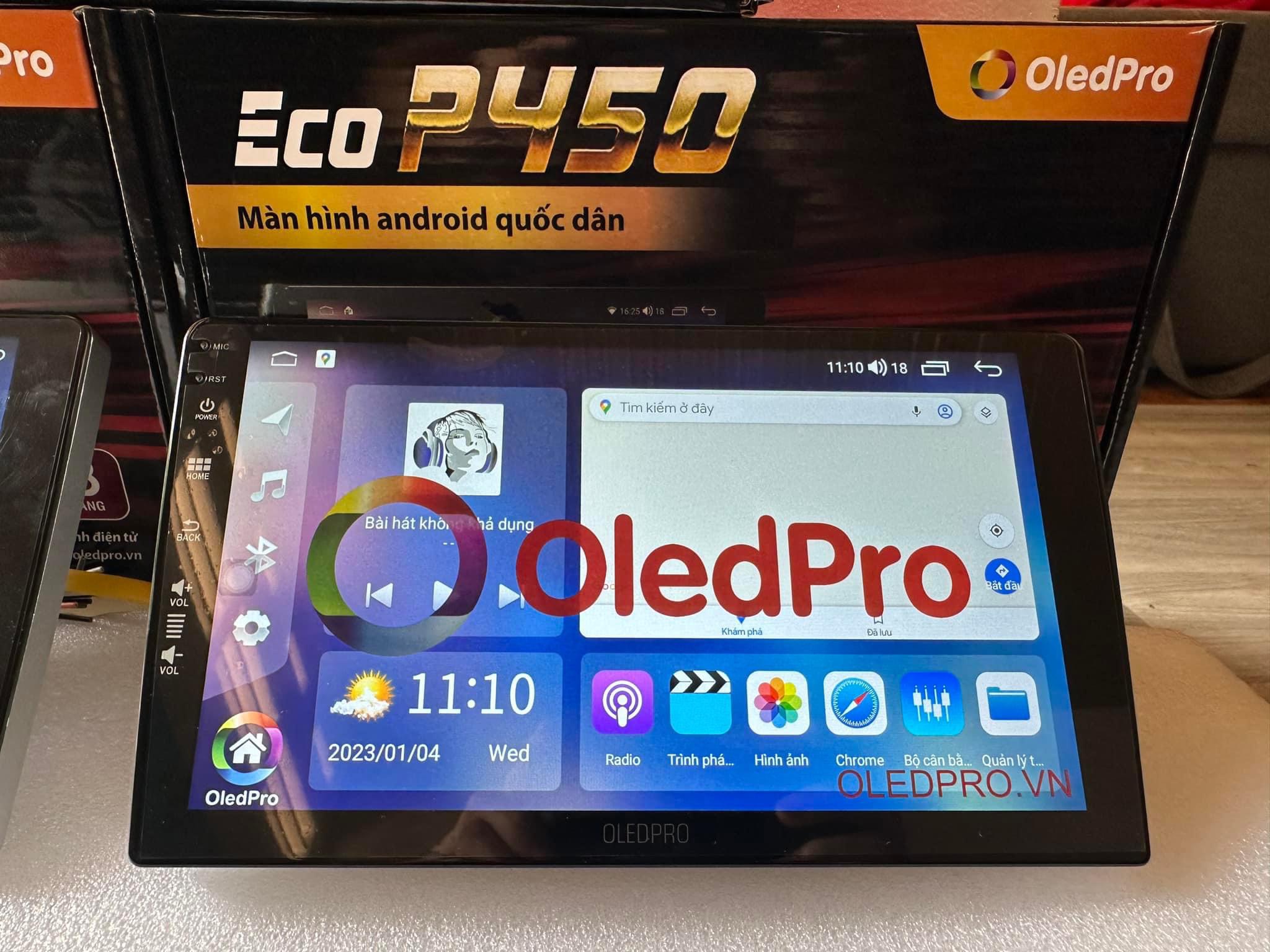 Màn hình Android OLED PRO ECO P450 thế hệ mới theo xe Huyndai i10 2021 ...