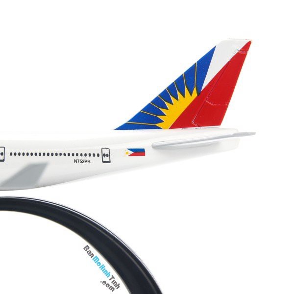 [HCM]Mô hình máy bay Philippines Airlines Boeing B747 16cm Everfly