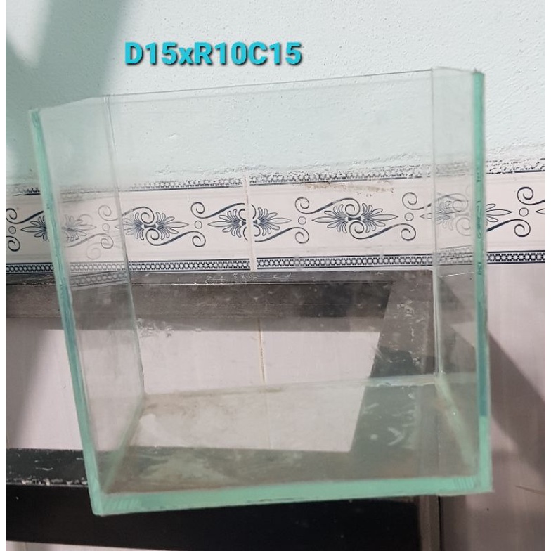 (HỎA TỐC HCM) BỂ CÁ MINI Hồ Cá mini Hồ Cá BETTA Để bàn 15x10x15. -BẢO HÀNH VỠ DO VẬN CHUYỂN