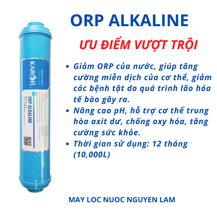 (HCM) Lõi Lọc Nước KAROFI Số 7-ORP ALKALINE