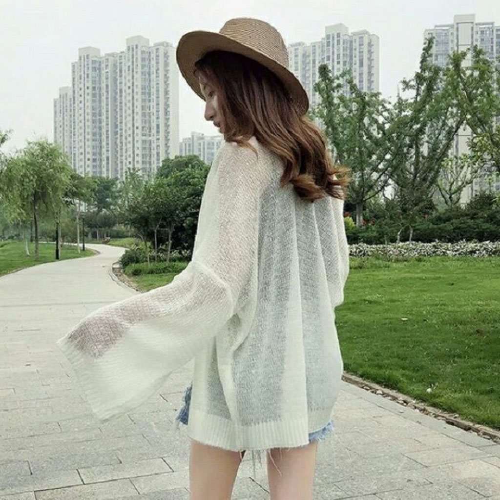 Áo Cadigan len mỏng phong cách Hàn Quốc AT09